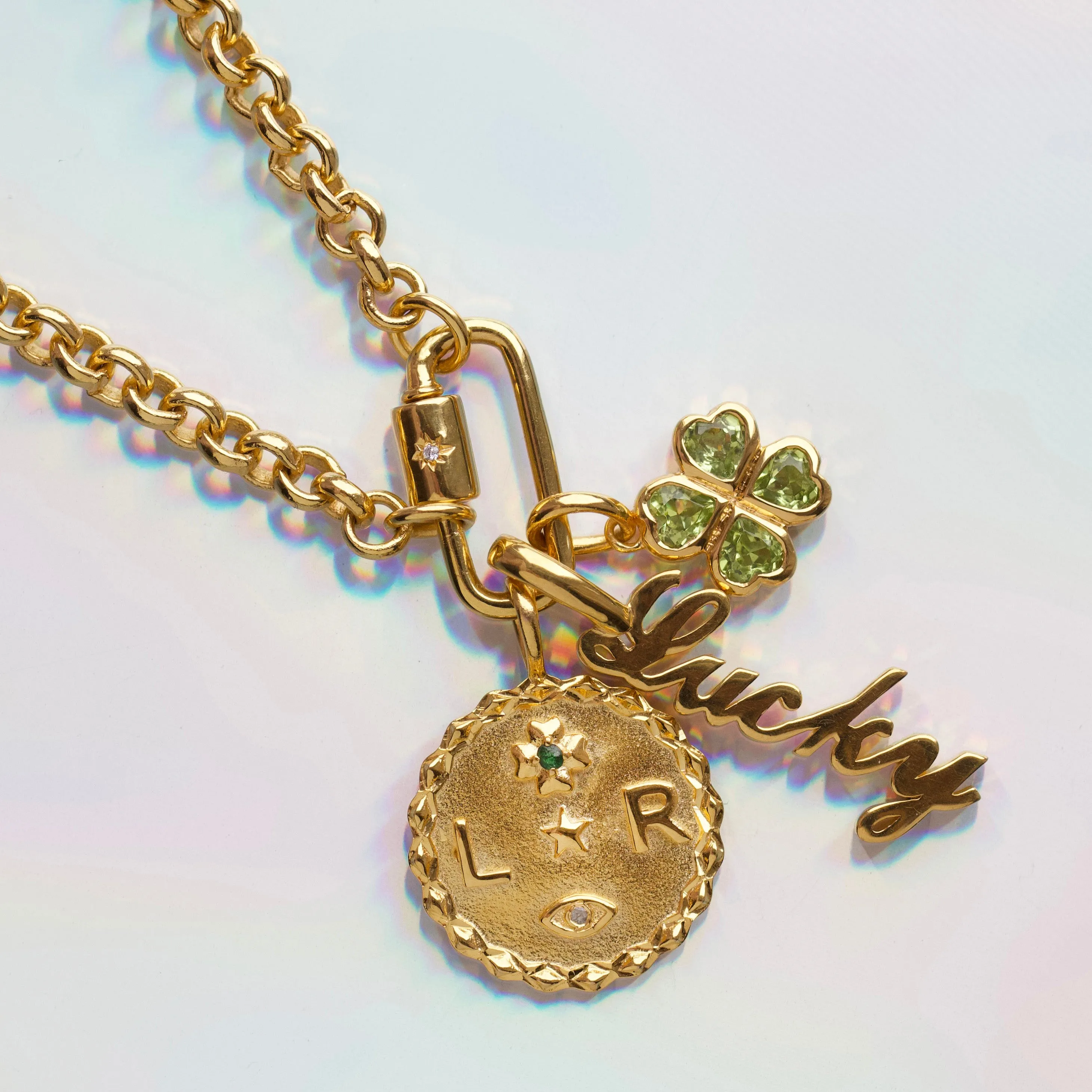 Louise Thompson Lucky Personalised Coin Pendant