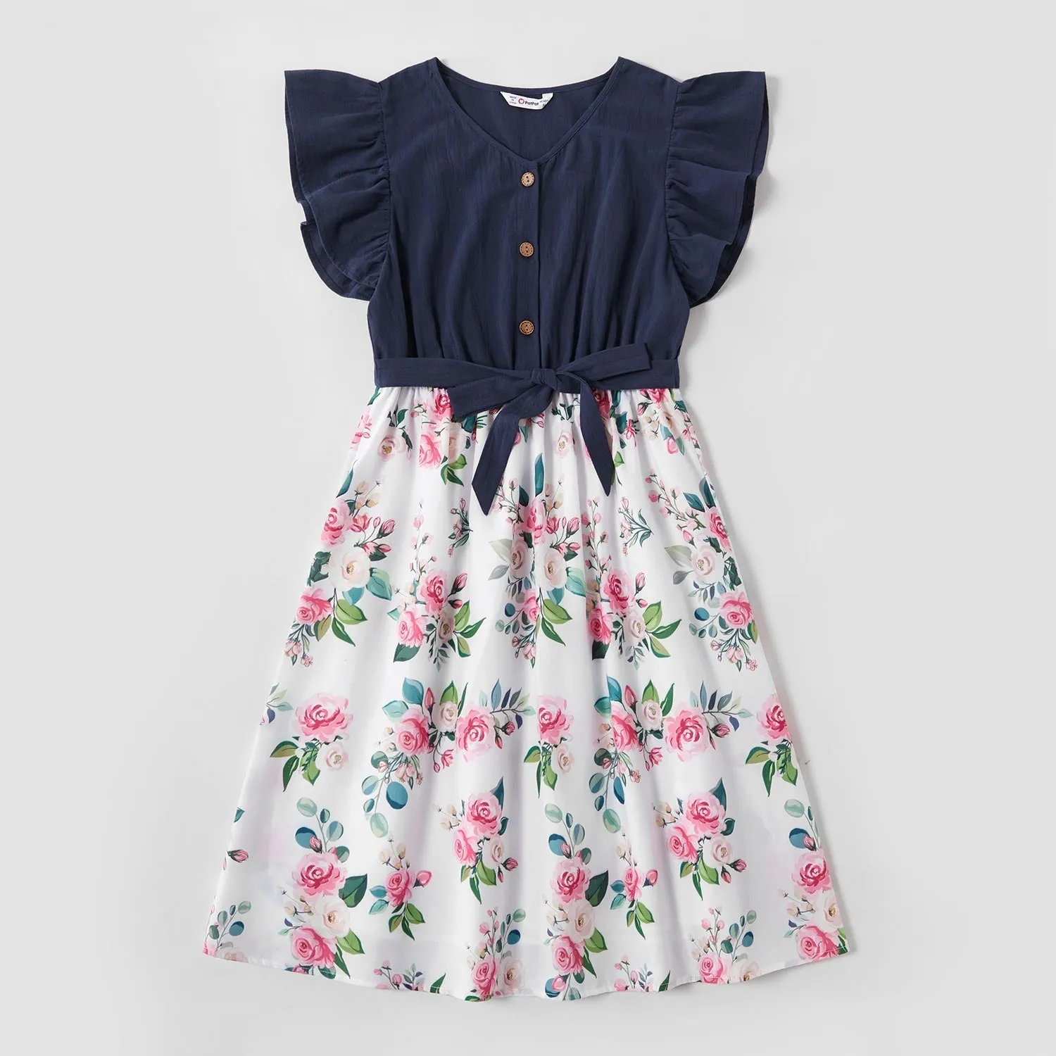 Matching Family Outfit - Mummy and Daughter Floral Dress