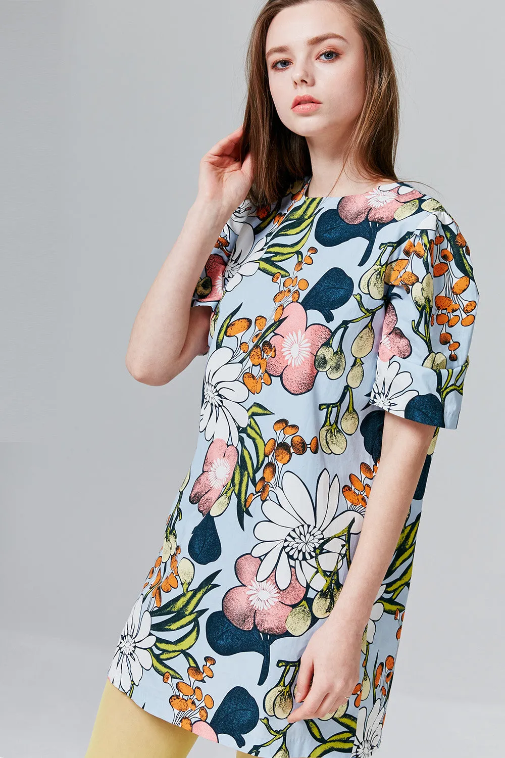 Mia Floral Print Mini Dress