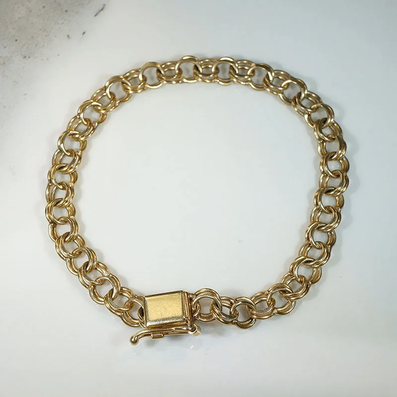 Mid-Century 14k Gold Charm Bracelet