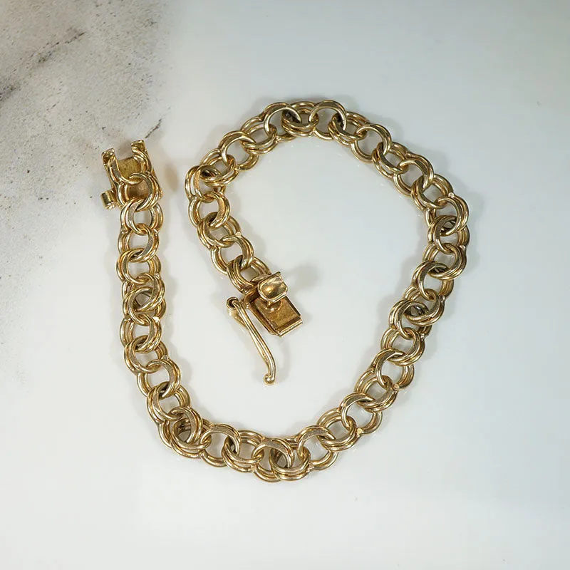 Mid-Century 14k Gold Charm Bracelet