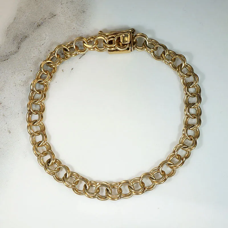 Mid-Century 14k Gold Charm Bracelet