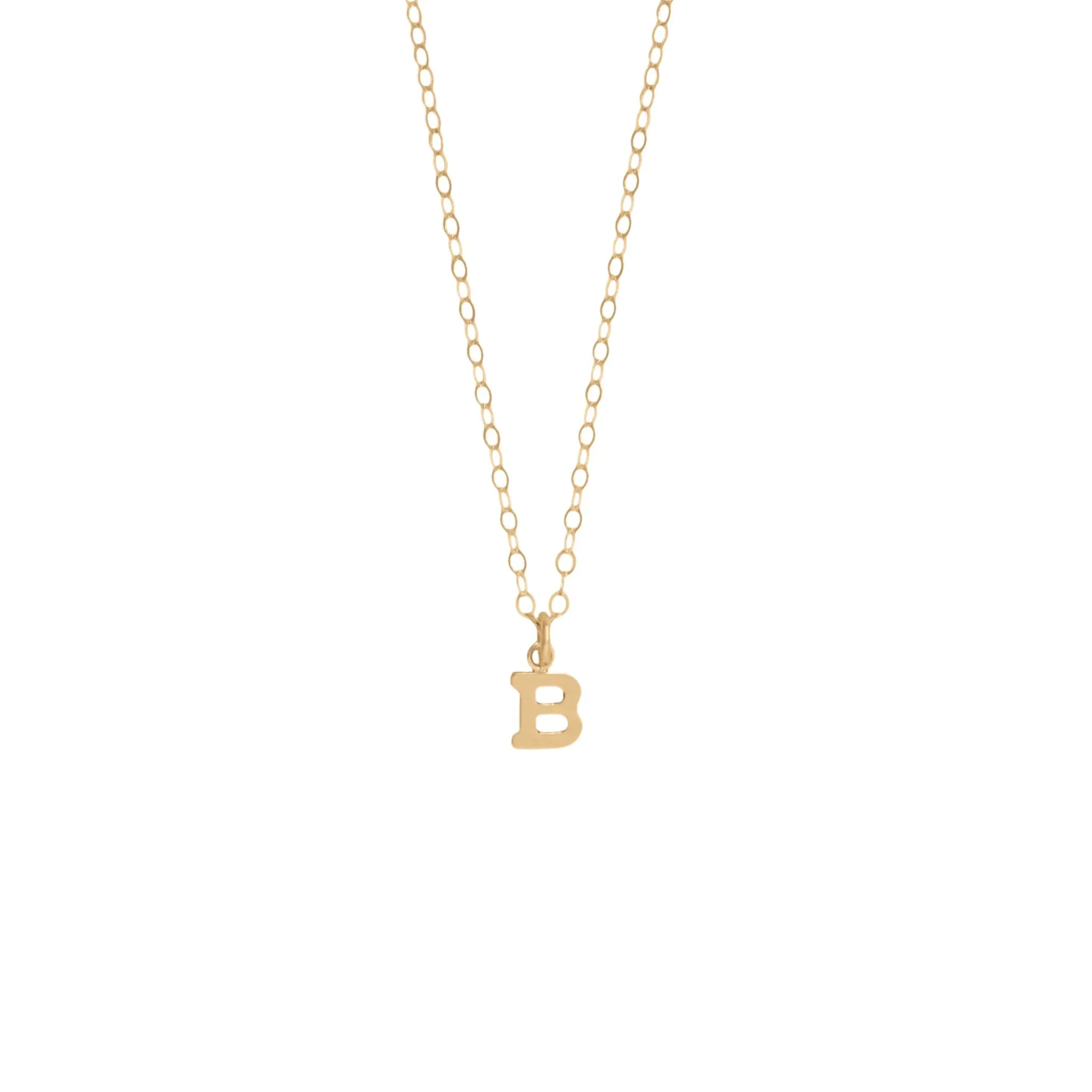 Mini Gold Initial Necklace