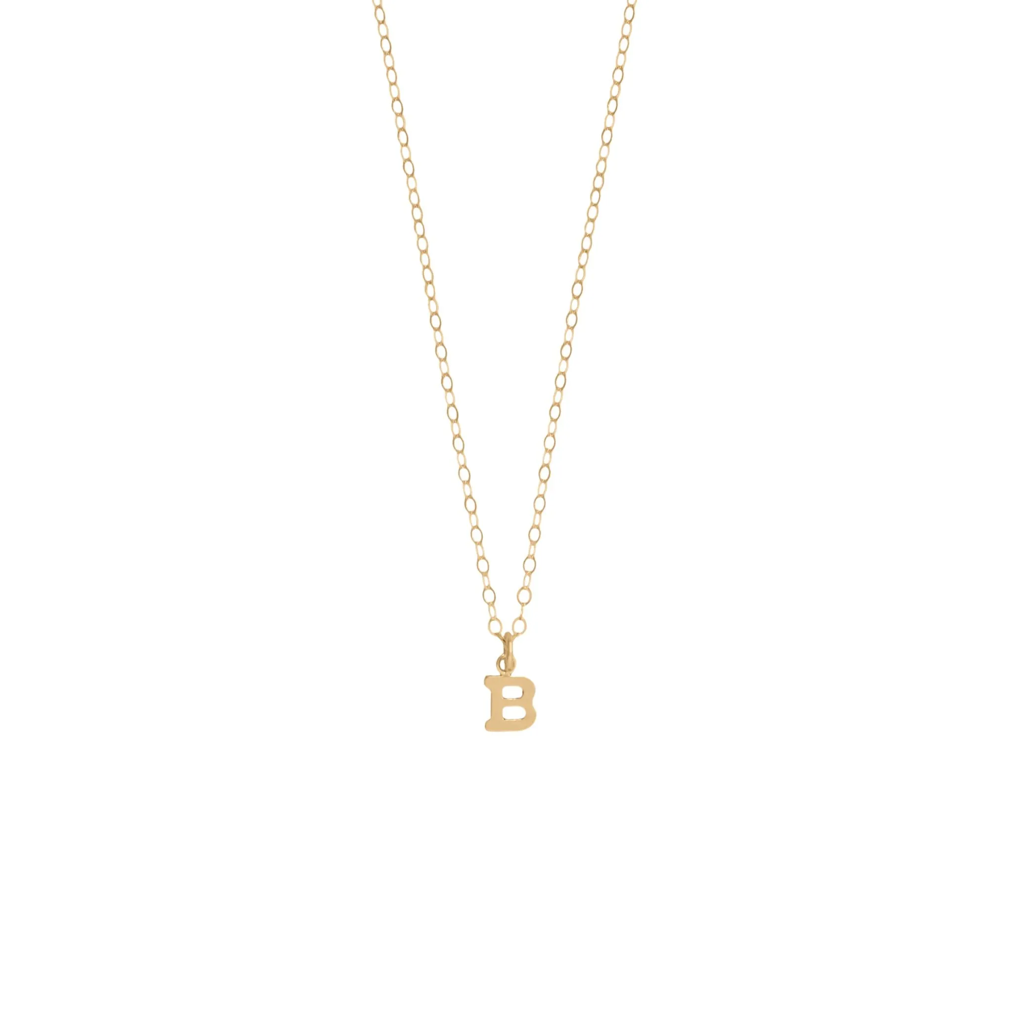 Mini Gold Initial Necklace