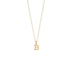 Mini Gold Initial Necklace