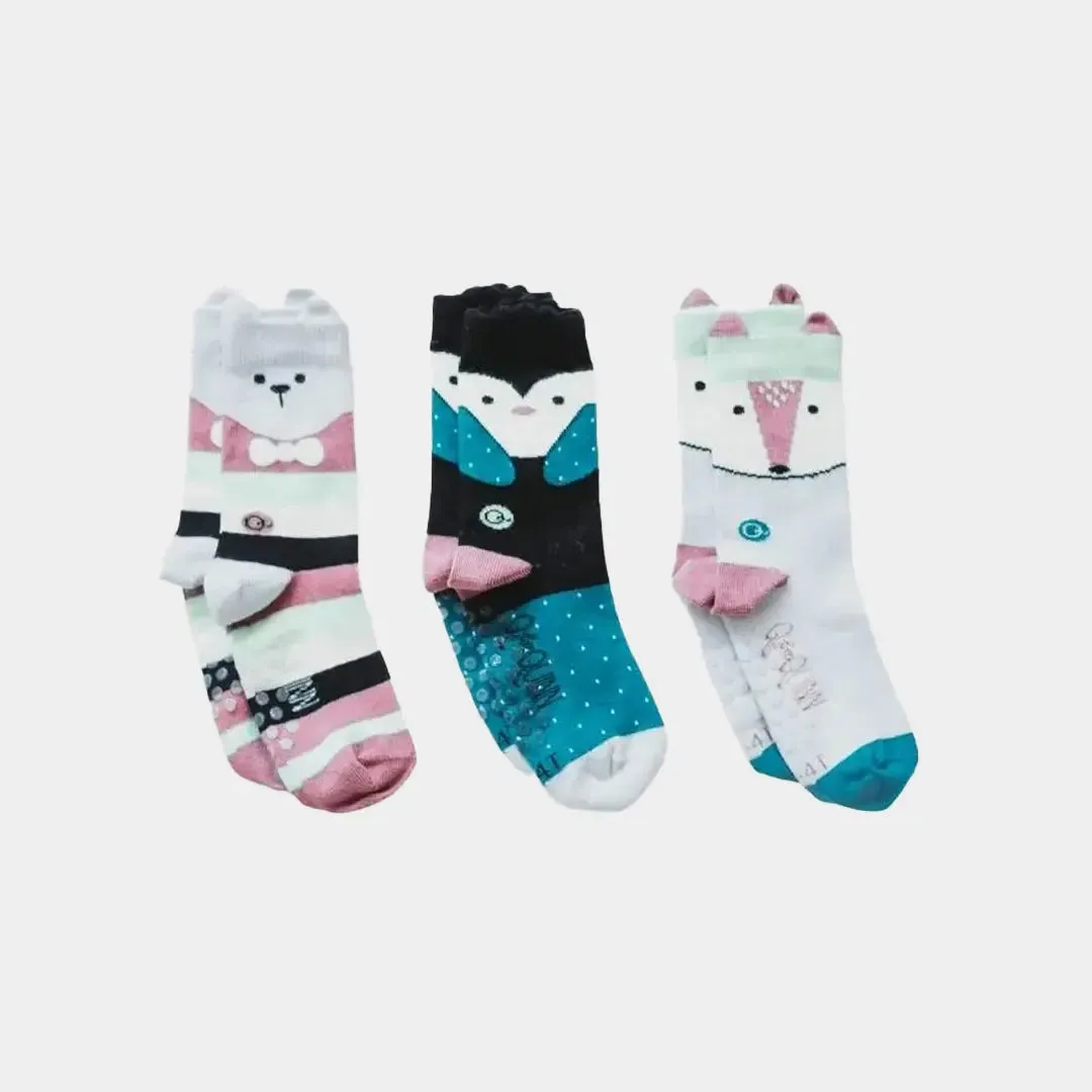 Mixed Patterns Kids Organic Cotton Socks (3-pack)