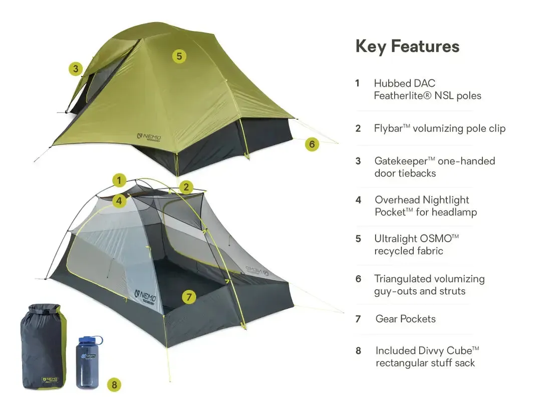 NEMO | Hornet OSMO Ultralight Backpacking Tent 3P