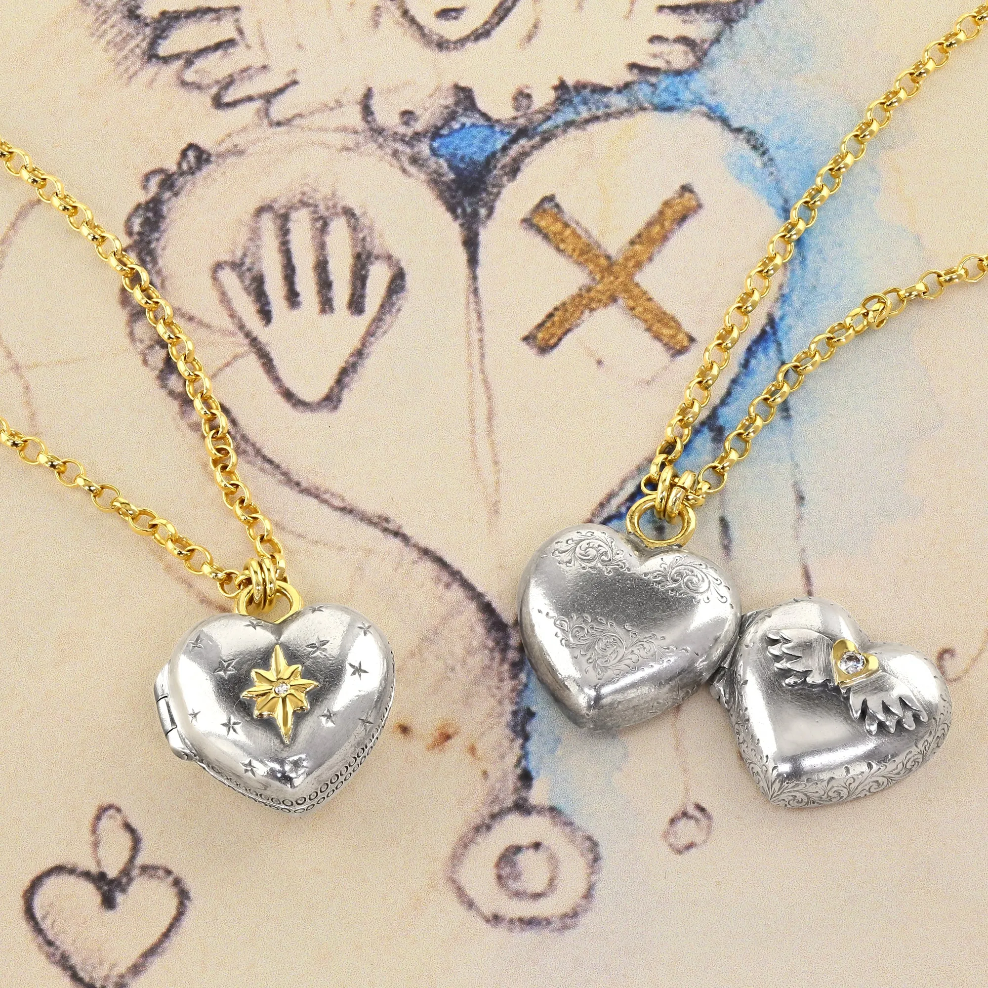 North Star Diamond Love Locket