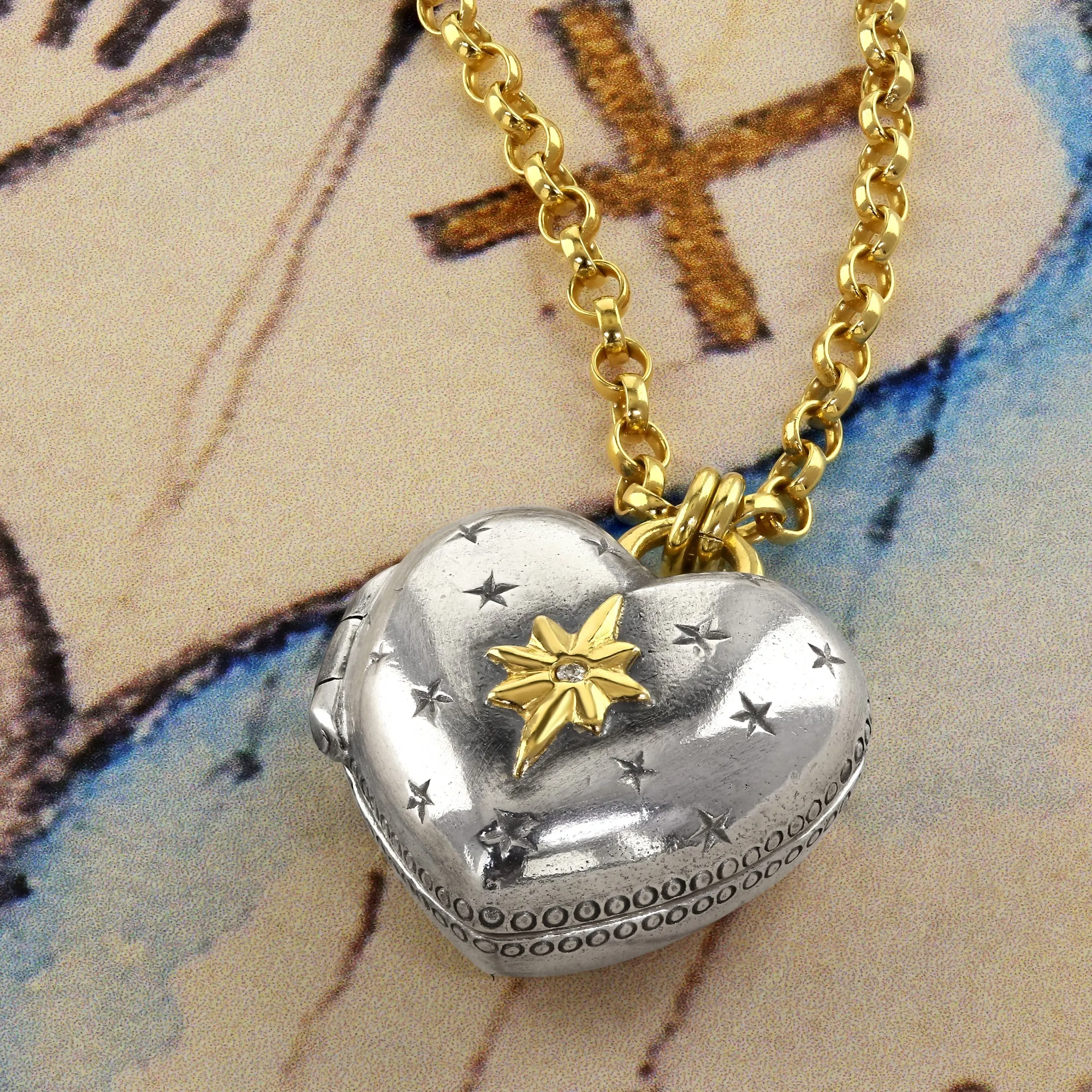 North Star Diamond Love Locket