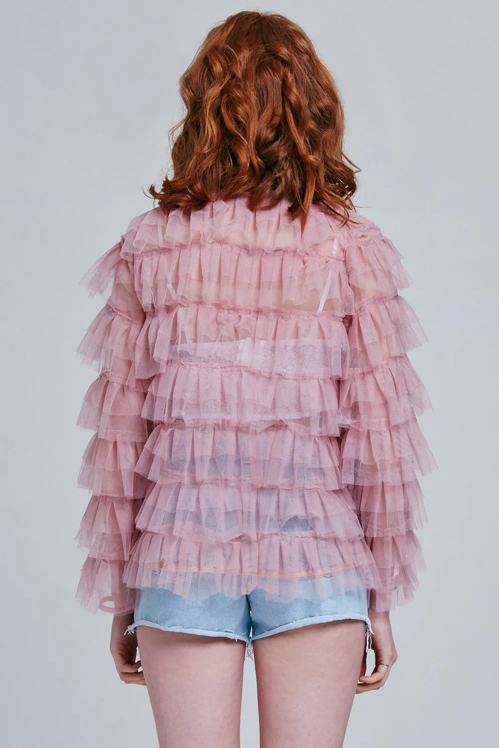 Nyla Tiered Ruffle Cardigan