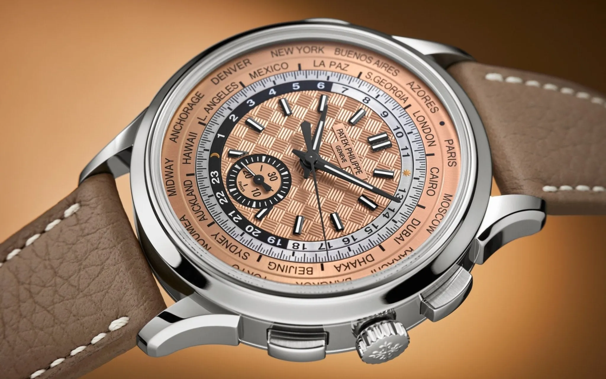 Patek Philippe World Time Chronograph Flyback Chronograph 5935A-001