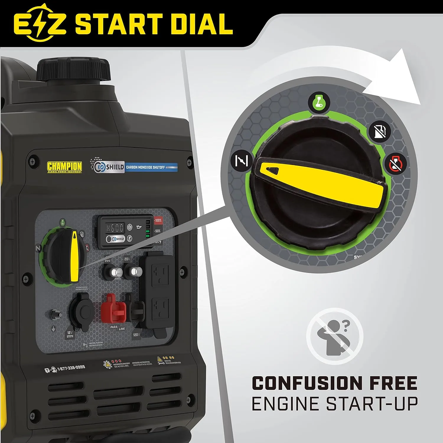 Power Equipment Wireless Remote Start Inverter Generator with Quiet Technology and CO Shield