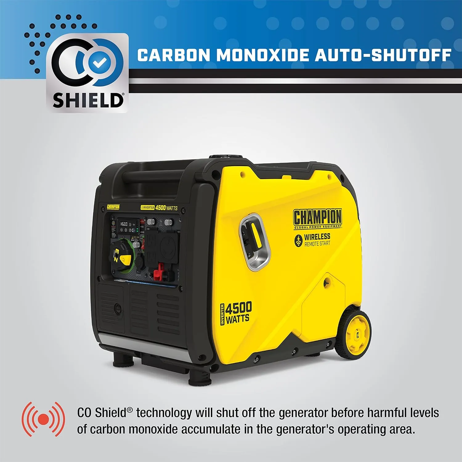 Power Equipment Wireless Remote Start Inverter Generator with Quiet Technology and CO Shield