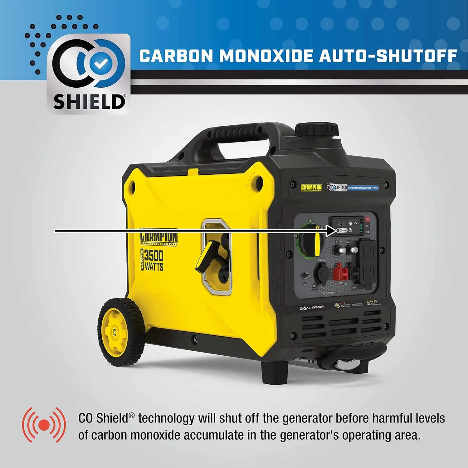 Power Equipment Wireless Remote Start Inverter Generator with Quiet Technology and CO Shield