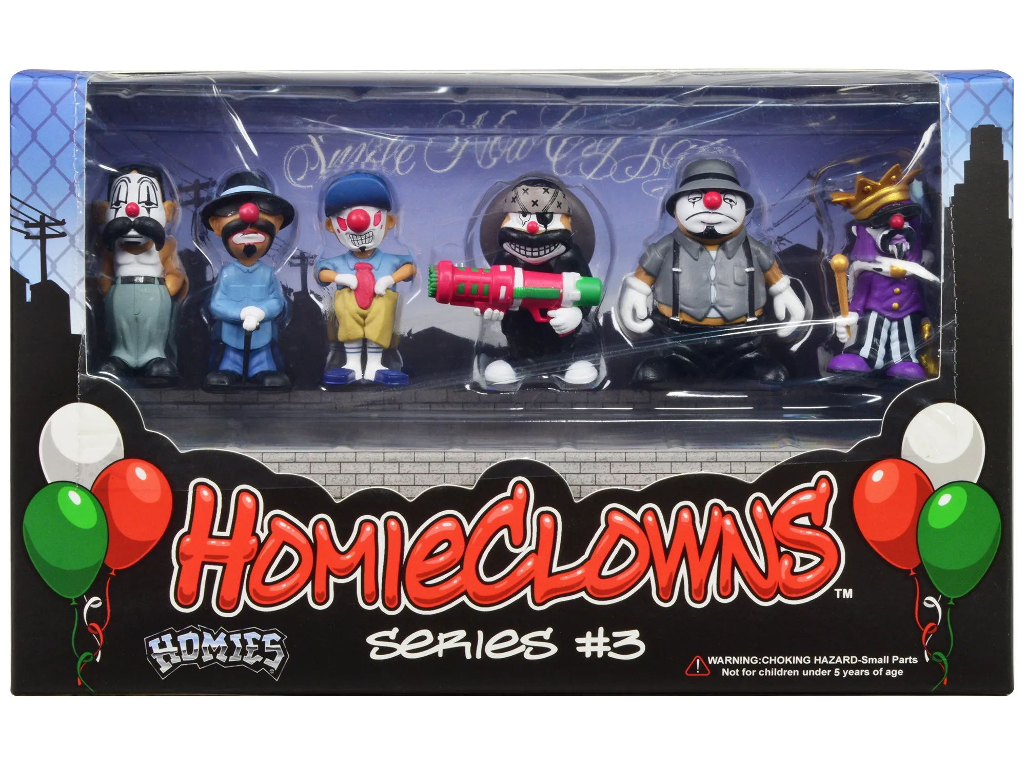 "HomieClowns" Series 3 2-Inch Figures Set of 6 Pieces by Homies