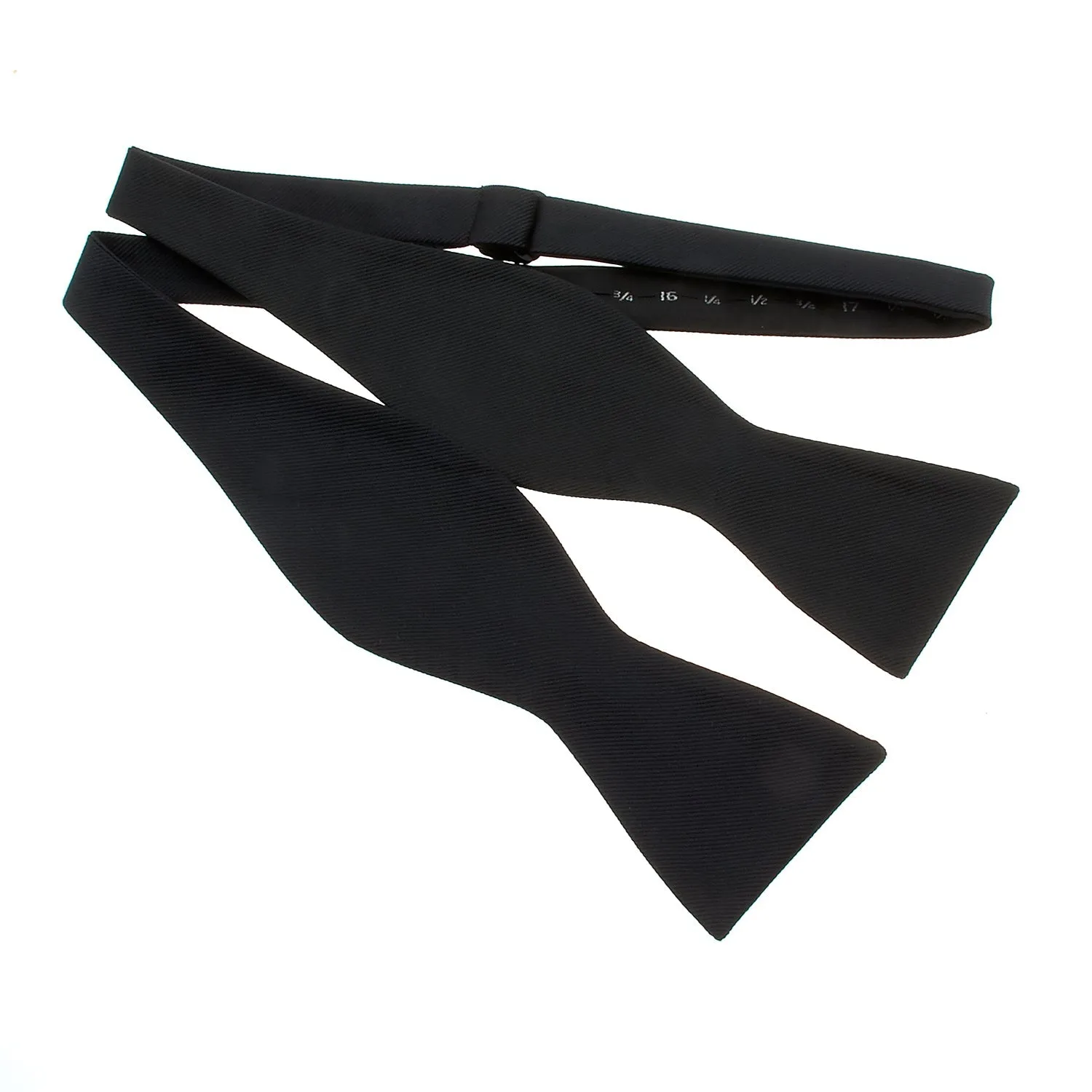 Self Tie Black Silk Bowtie