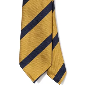 Silk Repp Stripe Seven-fold Tie