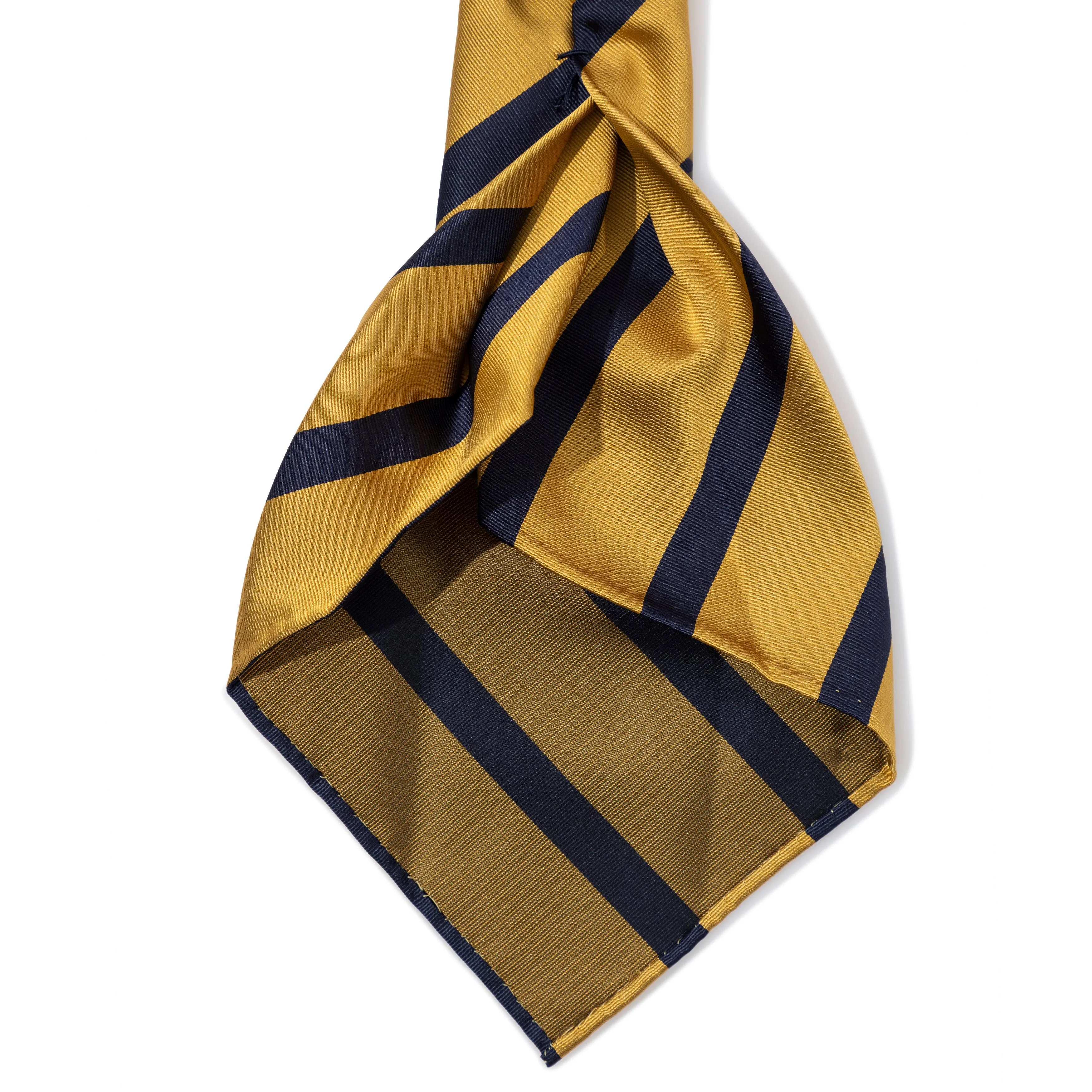 Silk Repp Stripe Seven-fold Tie