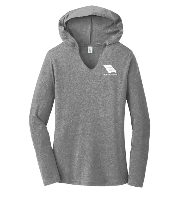 SLO County Health Agency - Ladies Perfect Tri Long Sleeve Hoodie