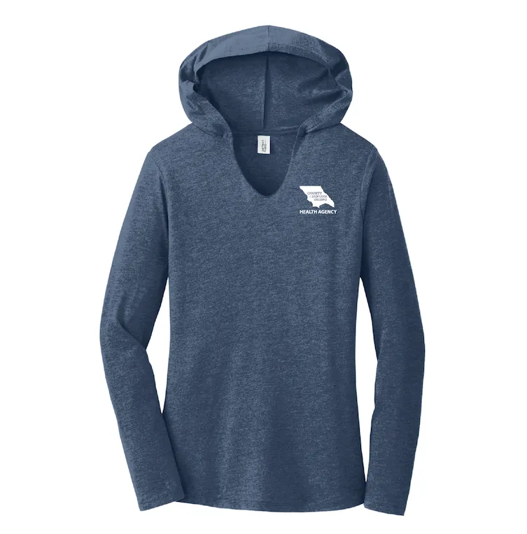 SLO County Health Agency - Ladies Perfect Tri Long Sleeve Hoodie