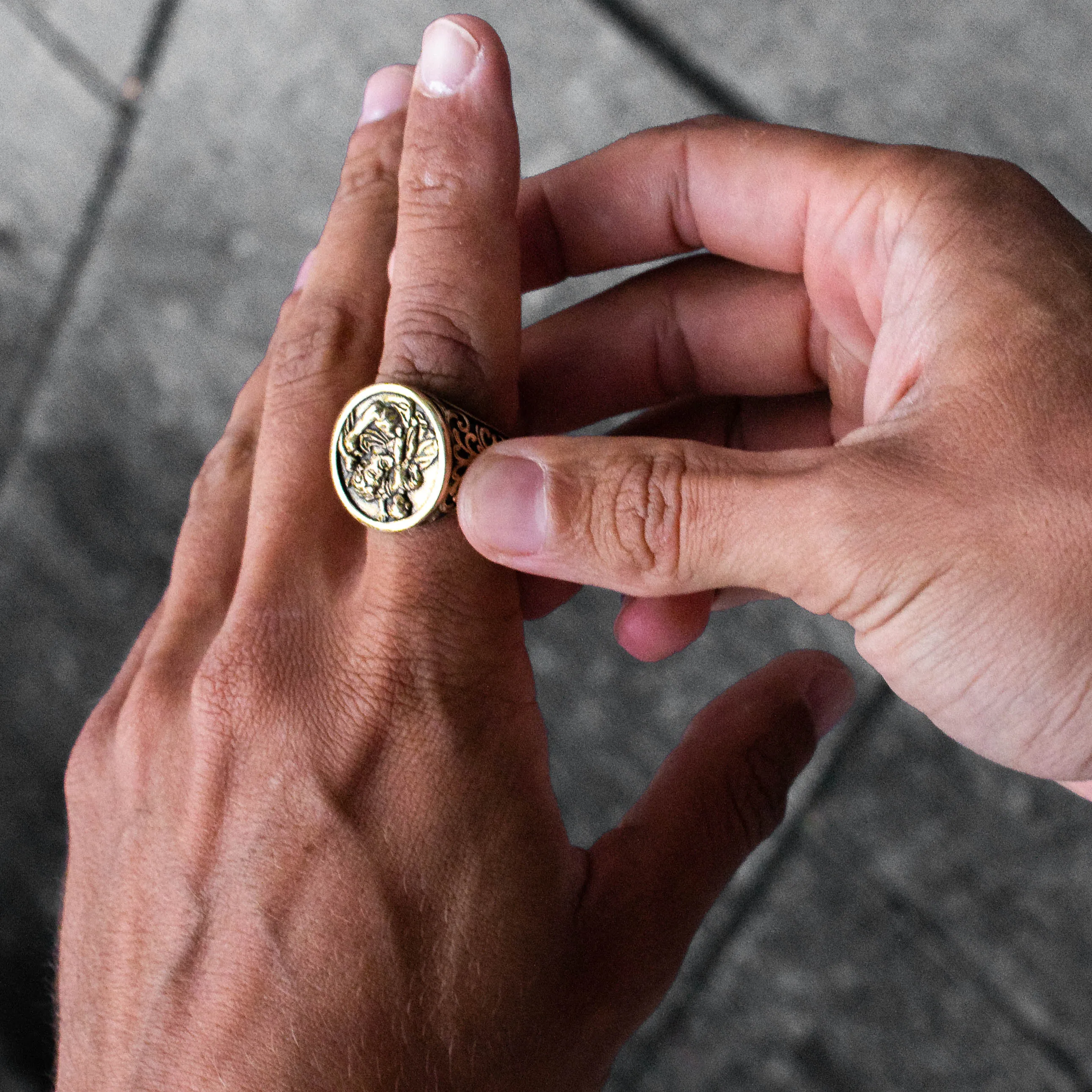 St. Christopher Ring (Gold)