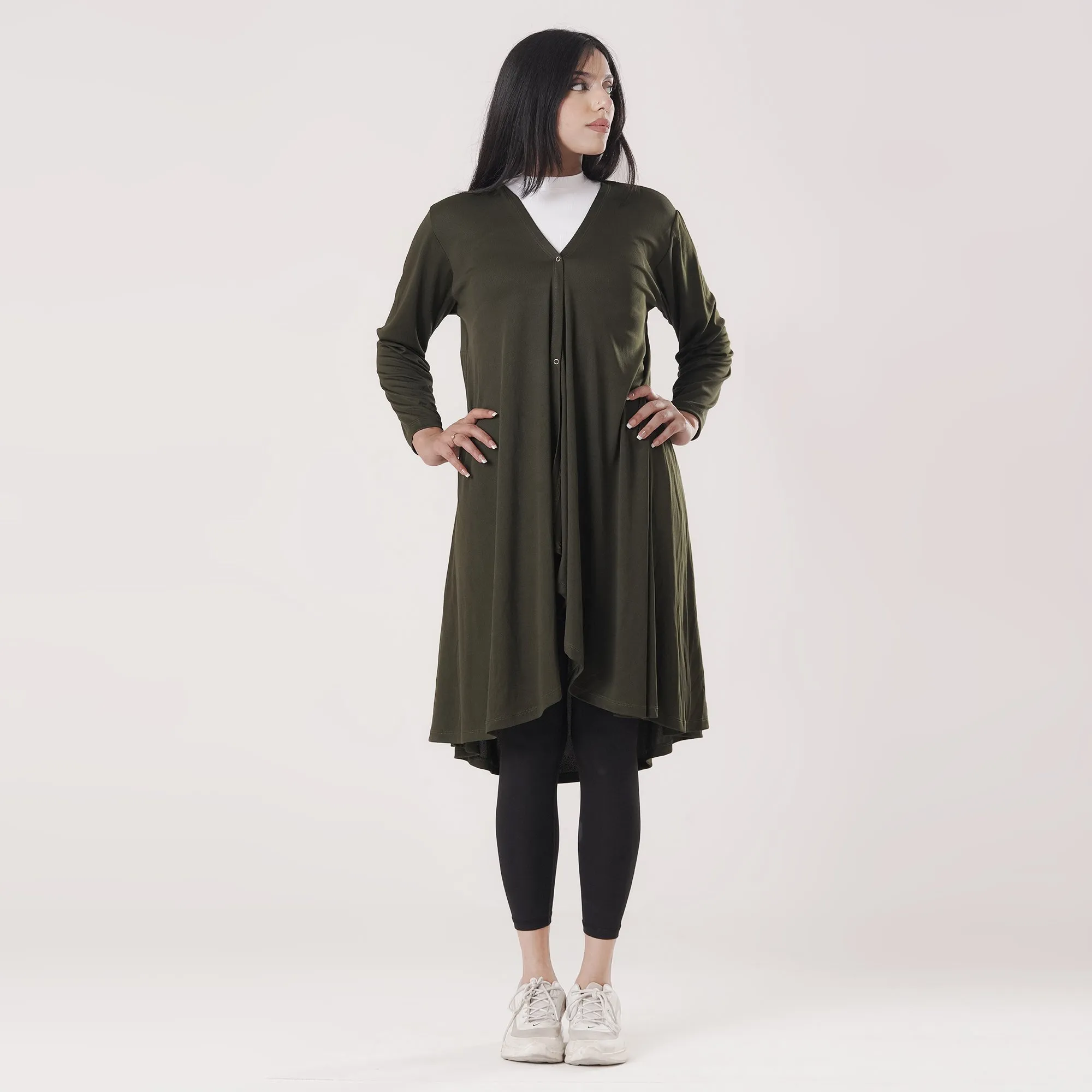 Tf-Olive Modest Activewear Cover Up