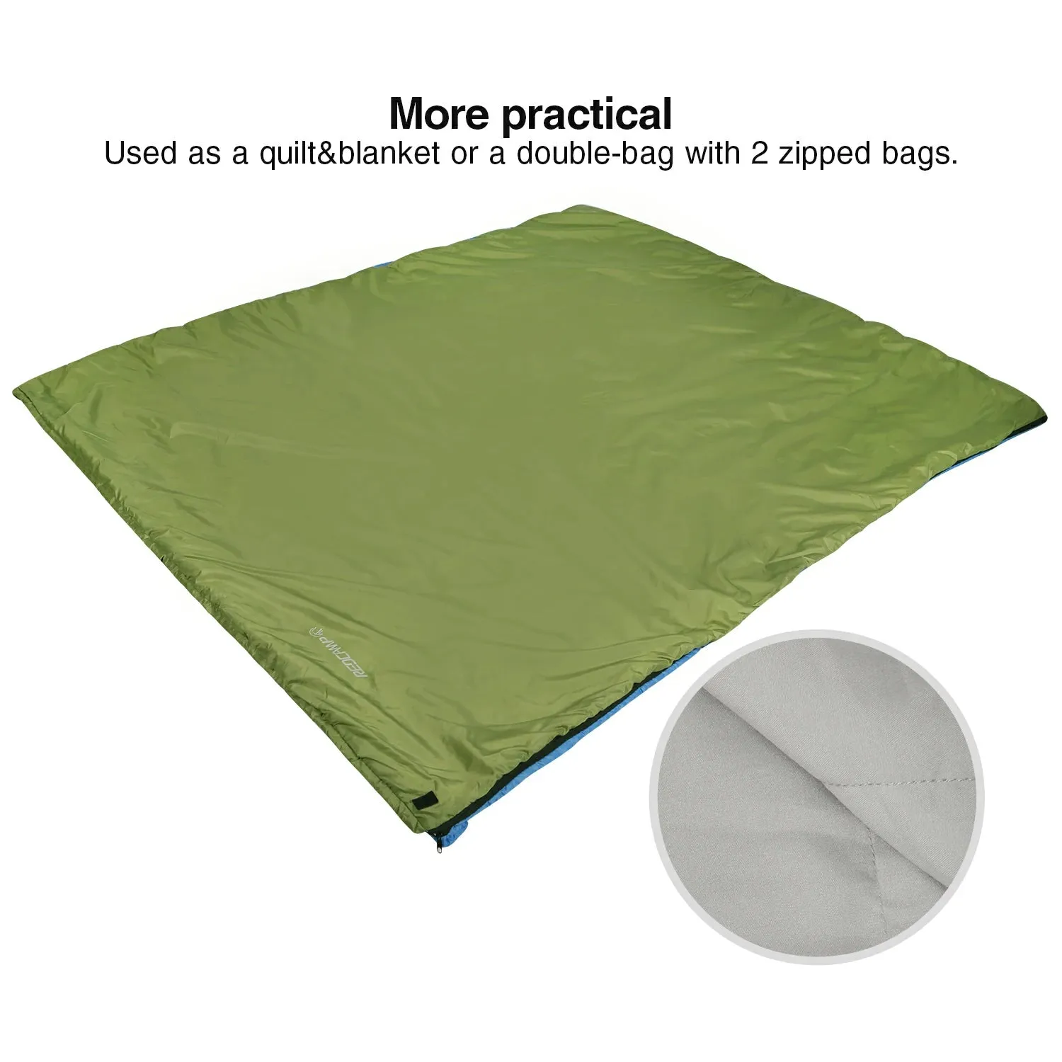 Ultralight Camping Sleeping Bag for Warm Weather,Green Blue Black Navy Blue