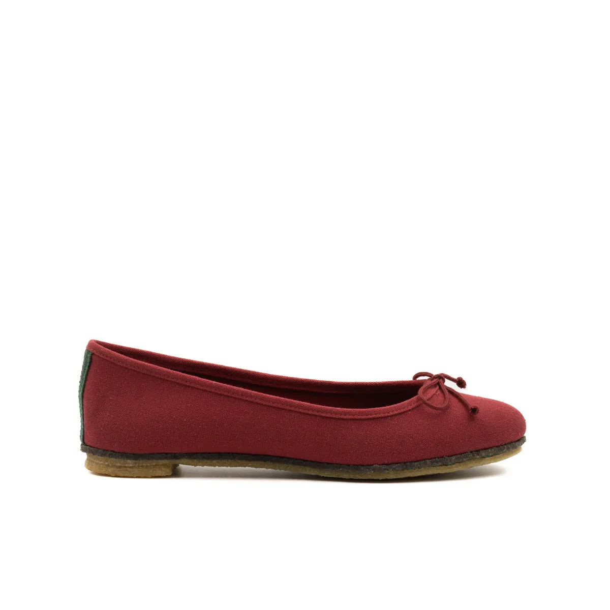 Vegan ballerina bordeaux ING012