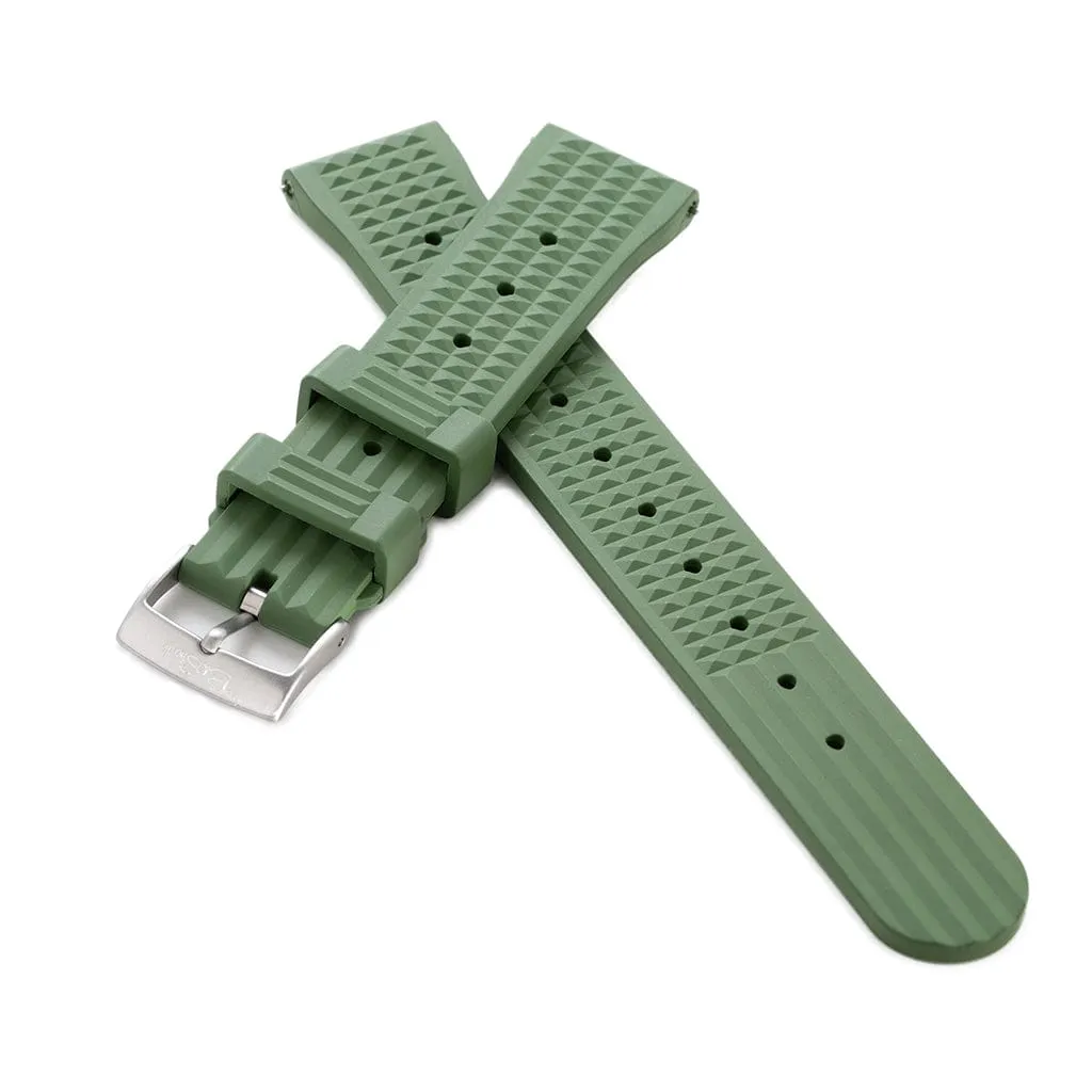 Waffle Rubber - Grenade Green