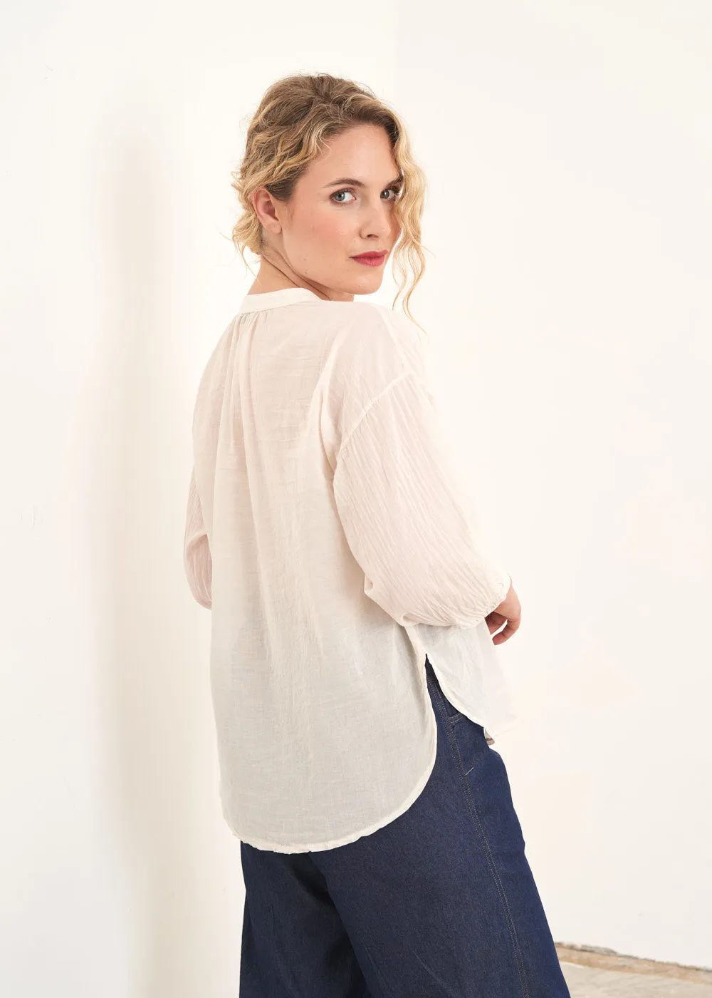 YVETTE RELAXED SHIRT - OATMEAL