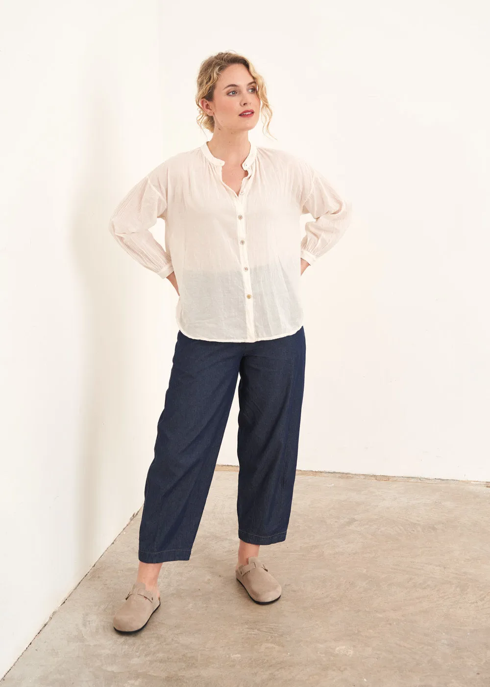 YVETTE RELAXED SHIRT - OATMEAL